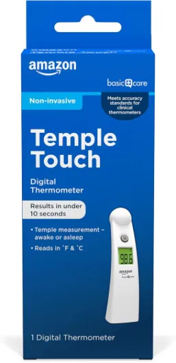 Temple Touch Digital Thermometer, White Pack of 1