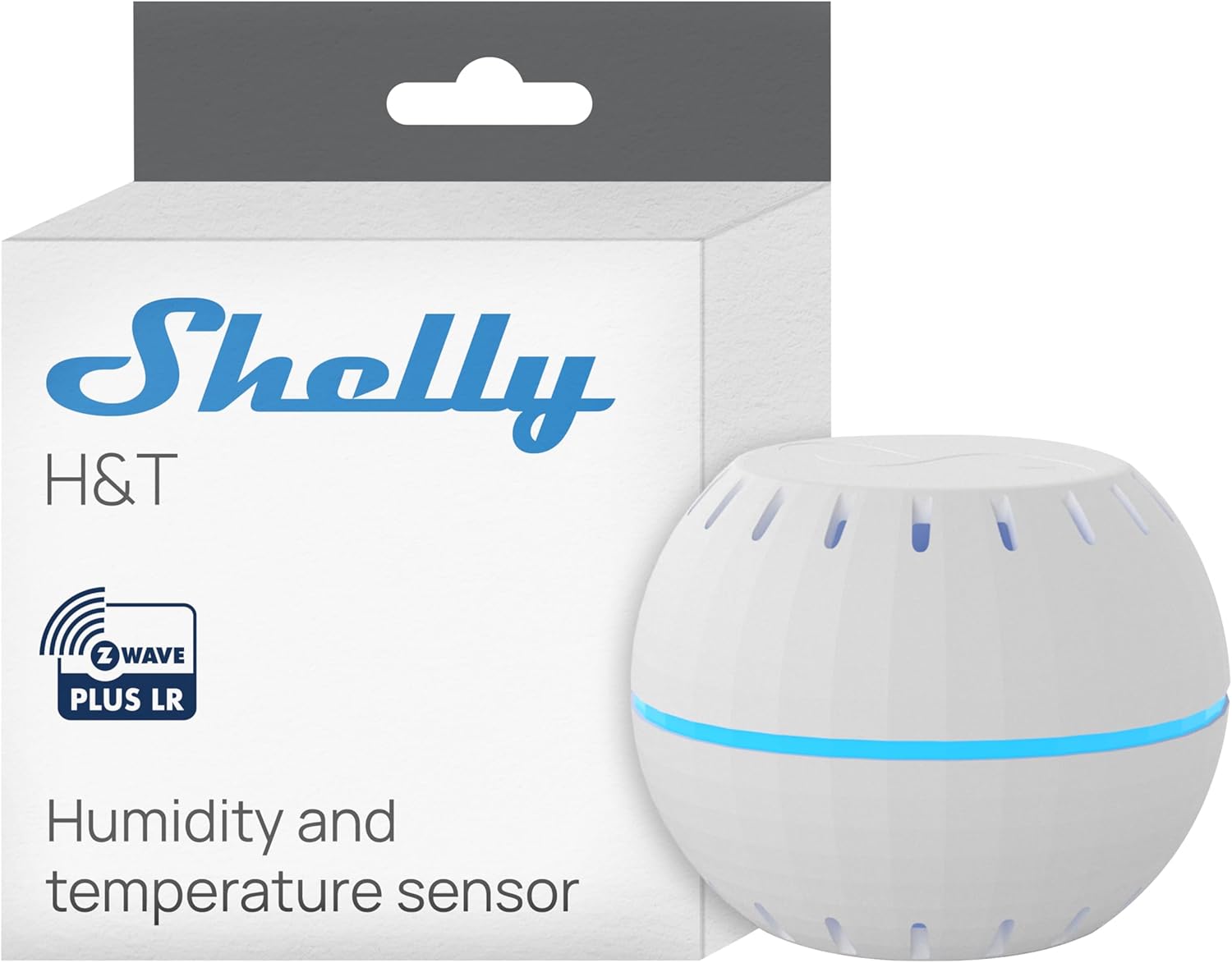 Wave H&T US White US LR, Z-Wave Long Range Indoor Smart Temperature & Humidity Monitor, Compatible with Alexa, Google Home, SmartThings, Home Assistant, Free Data Storage, Remote Monitoring