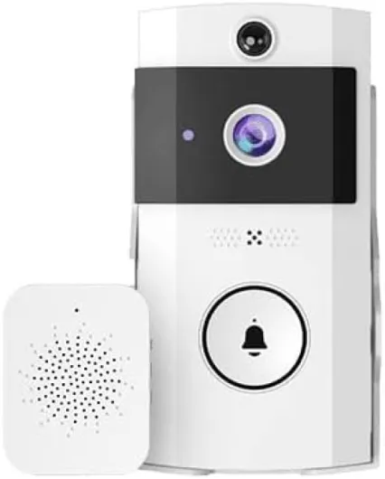 Bell Guard Doorbell Camera No Subscription HD Wireless Video Camera BellGuard Real-time Alerts, 170 Degree Wide-Angle Lens, Night Vision, Two-Way Audio System, Wire-Free Installation
