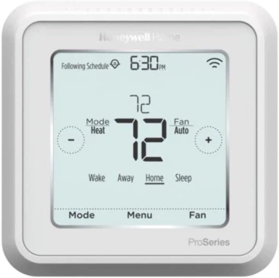 TH6320WF2003/U Lyric T6 Thermostat, 3 Heat / 2 Cool Heat Pump Or 2 Heat / 2 Cool Conventional, 4.09" x 4.09" x 1.06" Thermostat, TH6320WF2003