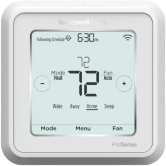 TH6320WF2003/U Lyric T6 Thermostat, 3 Heat / 2 Cool Heat Pump Or 2 Heat / 2 Cool Conventional, 4.09" x 4.09" x 1.06" Thermostat, TH6320WF2003