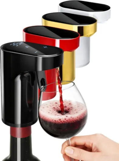 5-in-1 Electric Wine Decanter with Aerator,Digital Alcohol Bottle Dispenser Adjustable Dosing,Smart Whiskey Pourer, Liquor/Spirits Pump Automatic,Nice Gifts for Women Men Mom Dad Husband Boss(Black)