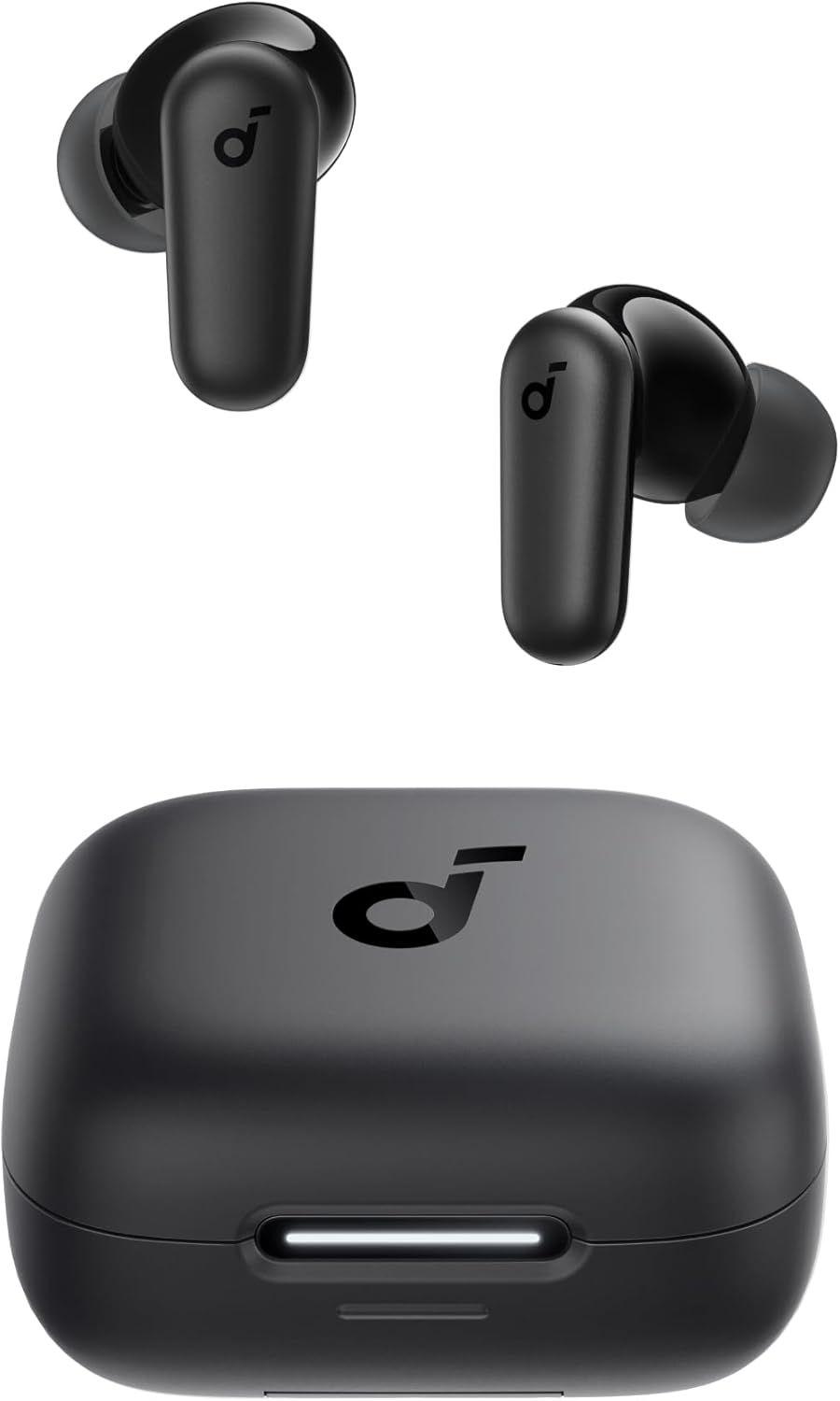 P30i by Anker Noise Cancelling Earbuds, Strong and Smart Noise Cancelling, Powerful Bass, 45H Playtime, 2-in-1 Case and Phone Stand, IP54, Wireless Earbuds, Bluetooth 5.4 (Black)
