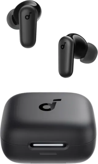 P30i by Anker Noise Cancelling Earbuds, Strong and Smart Noise Cancelling, Powerful Bass, 45H Playtime, 2-in-1 Case and Phone Stand, IP54, Wireless Earbuds, Bluetooth 5.4 (Black)