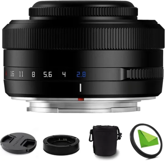 AF 27mm F2.8 f/2.8 XF-Mount APS-C Auto Focus STM Lens for Fujifilm Fuji X-Mount Cameras X-T10 X-T2 X-T20 X-T30 X-T3 X-T4 X-T5 X-T100 X-T200 X-T30 X-PR01 X-PR02 X-PR03 X-E4 -Black