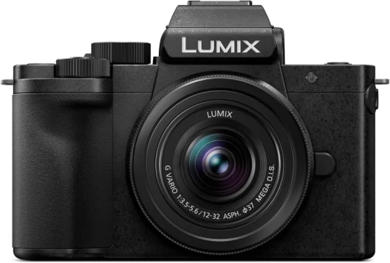 LUMIX G100 4k Mirrorless Camera for Photo and Video, Built-in Microphone with Tracking, Micro Four Thirds Interchangeable Lens System, 12-32mm Lens, 5-Axis Hybrid I.S., DC-G100DKK (Black) OLED EVF/USB-C