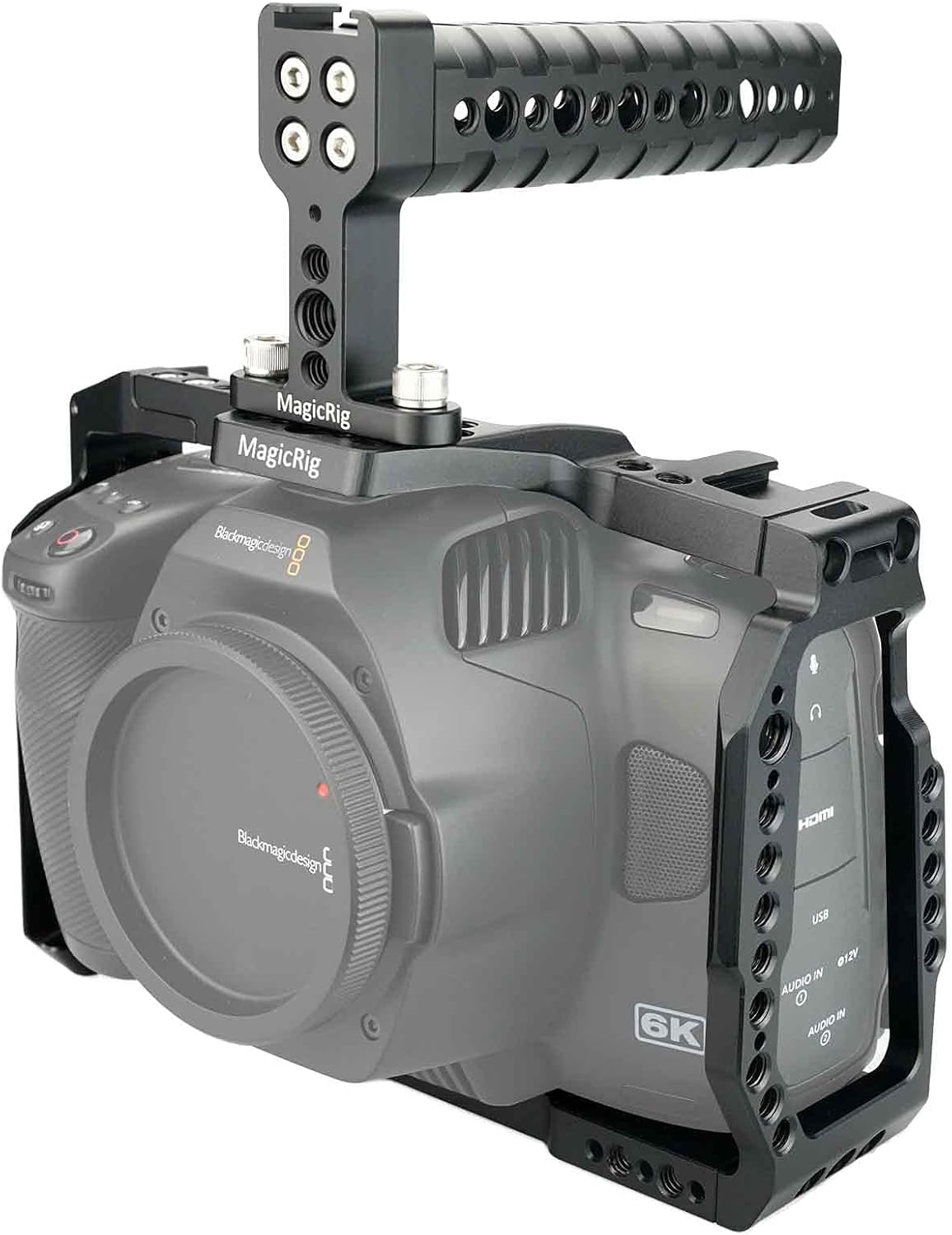 BMPCC 6K Pro Cage with Top Handle Only for Blackmagic Design Pocket Cinema Camera 6K Pro / 6K G2 cage w/ top handle