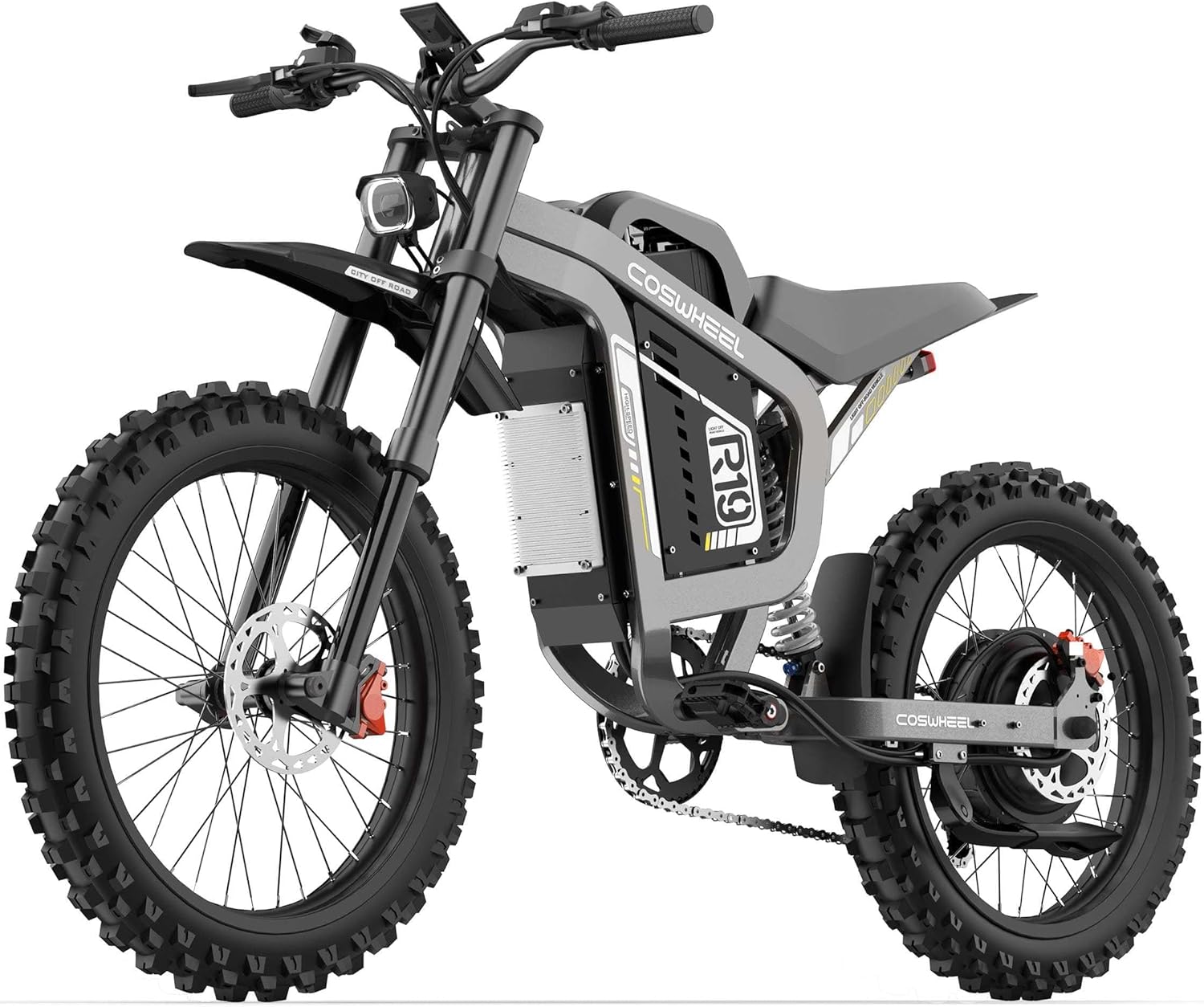 Electric Bike for Adult, 72V 40AH Electric Dirt Bike, Peak 6000W 19” Tires, 50MPH Top Speed, 125 Miles Max Range, Electric Motorcycle Snow, Mountains, Off-Road Ebike for Teens