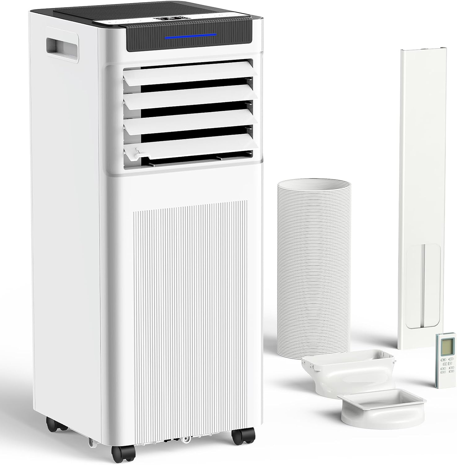 Portable Air Conditioners, 10000 BTU Portable AC up to 450 Sq.Ft, 3 in 1 AC Unit with Cool, Dehumidifier & Fan Modes, Remote Control & 24H Timer, AC Unit for Bedrooms, Living Rooms & Apartments
