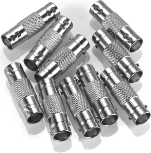 20 Pack BNC Female to BNC Female CCTV Security Camera Adapter Coupler Straight Extender Connector 20-PACK