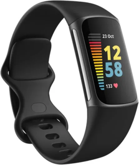 Replacement Bands Compatible with Fitbit Charge 5/6, Silicone Fitness Sport Wristbands for Women/Men, Large, Black Large Black