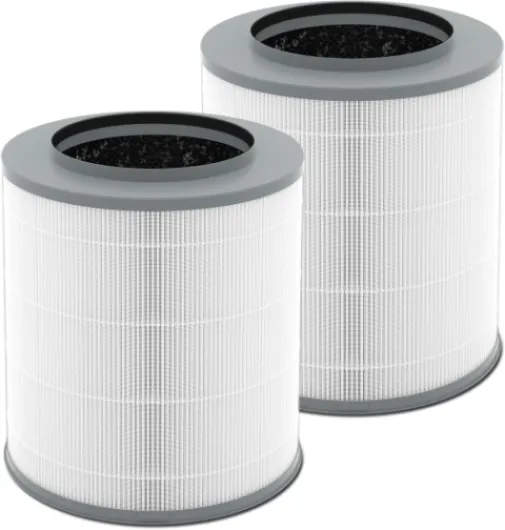 2 Pack 12030 & 11030 Replacement Filter, 1000 Sq - Ft - Capacity, Fit for Clorox Medium Room 11030 & 11031 Air Cleaner, Part #12030, 3-Stage Filtration, H13 True HEPA, Activated Carbon Filter 2 Pack 11030