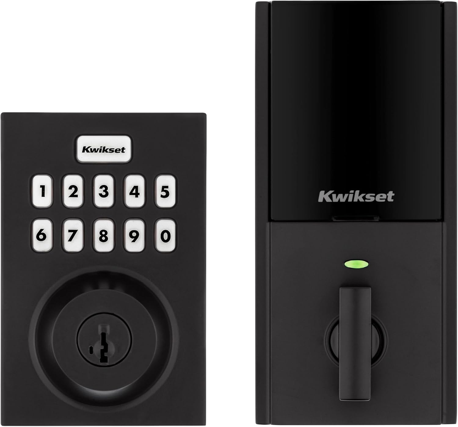 HomeConnect 620 Z-Wave Long Range Enabled Keypad Smart Lock Convenient Keyless Entry, Customizable User Codes, Ring Alarm Compatible, Hub Required, Sold Separately Matte Black Contemporary Matte Black Contemporary Z-Wave Long Range
