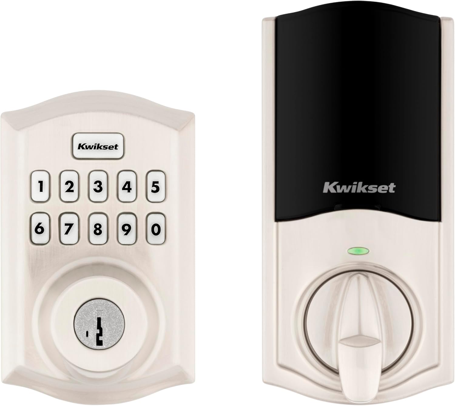 HomeConnect 620 Z-Wave Long Range Enabled Keypad Smart Lock Convenient Keyless Entry, Customizable User Codes, Ring Alarm Compatible, Hub Required, Sold Separately Satin Nickel Traditional Satin Nickel Traditional Z-Wave Long Range