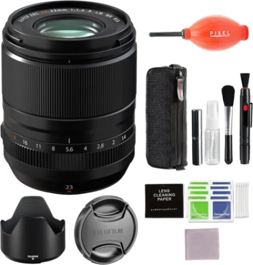 XF 23mm f/1.4 R LM WR Lens with Advanced Accessories Lens + Extra Kit