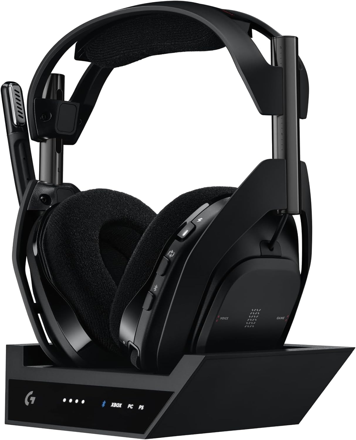 Astro A50 X Multi-Platform Wireless Gaming Headset + Base Station for PS5/Xbox/PC: PLAYSYNC Video & Audio Switcher, HDMI 2.1 4K 120Hz VRR, <24bit/48kHz, 24hr Battery, 2.4GHz & BT - Black Black PLAYSYNC Video & Audio