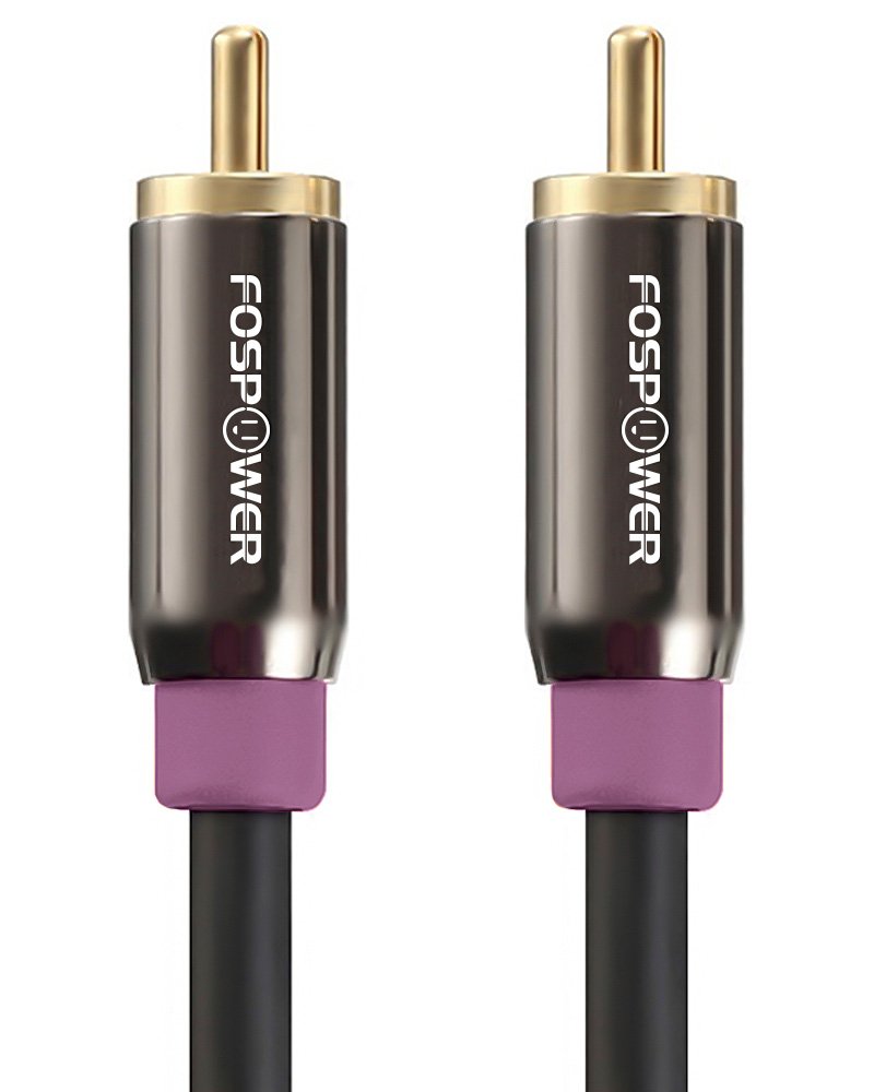 Subwoofer Cable (15 FT) RCA to RCA Audio Stereo Cable, Male to Male - Dual Shielded Cord - 24K Gold Plated Connector - Corrosion Resistant - Clean Sounding Signal 15 Feet