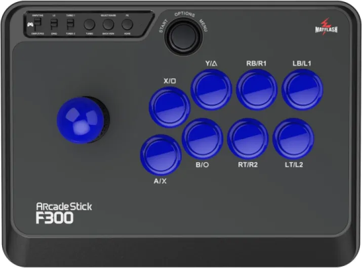 F300 Arcade Fight Stick Joystick for Switch/Switch 2, PS4, PS3, Xbox Series S/X, Xbox One, Xbox 360, macOS, Windows, Steam Deck and more