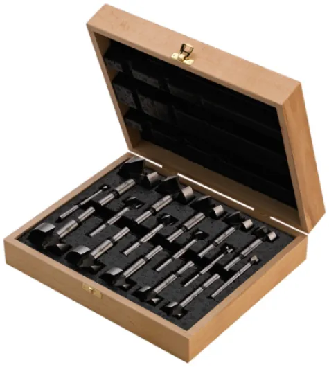 FISCH Wave Cutter Forstner Bit Set, 16-Piece – Precision Drill Bits for Woodworking, Splinter-Free Cutting, Incl - 1/4" to 2-1/8" Diameter - FSA-196037