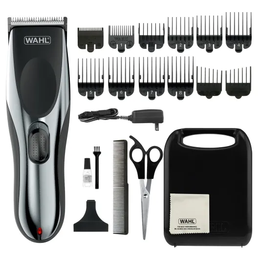 Clipper Rechargeable Cord/Cordless Haircutting & Trimming Kit for Heads, Longer Beards, & All Body Grooming - Model 79434 21 Piece Set Clipper