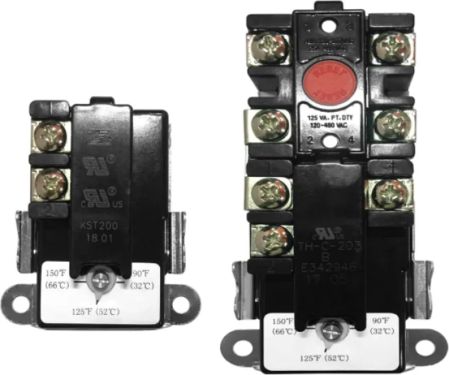 EWH-00 Electric Water Heater Thermostat for double element Heater, Includes 1x Upper Thermostat and 1x Lower Thermostat, Universal type for TOD & APCOM type, Fit for Most Electric Water Heaters