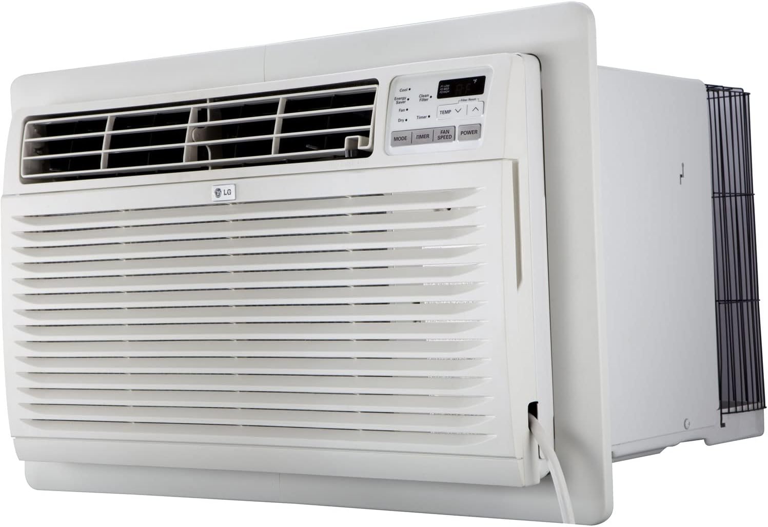 10,000 BTU Through the Wall Air Conditioner, 115V, Cools up to 440 Sq - Ft - for Bedroom, Living Room, Apartment, with Remote, 3 Cool & Fan Speeds, Wall AC Unit, White 10000 BTU Cool Only 115V White