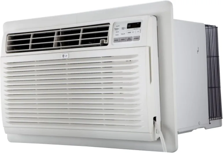 10,000 BTU Through the Wall Air Conditioner, 115V, Cools up to 440 Sq - Ft - for Bedroom, Living Room, Apartment, with Remote, 3 Cool & Fan Speeds, Wall AC Unit, White 10000 BTU Cool Only 115V White
