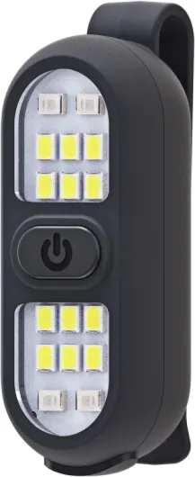 Clip on Flashlight, Running Lights for Runners Dog Light for Dog Walking at Night Rechargeable Safety Portable EDC Flashlight Gift for Runners Hands Free LED Work Light Flashing Camping Hiking Gear Black