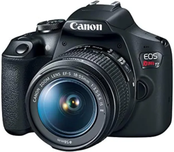 EOS Rebel T7 DSLR Camera with 18-55mm Lens - Built-in Wi-Fi - 24.1 MP CMOS Sensor - DIGIC 4+ Image Processor and Full HD Videos Body w/ 18-55mm Lens