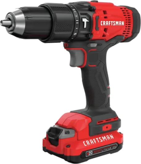 V20 Cordless Hammer Drill Kit, 1/2 inch, 2 Batteries and Charger Included (CMCD711C2) Hammer Drill Kit Only
