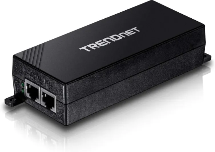 Gigabit Power Over Ethernet Plus Injector, PoE+ (30W) Power Network Distances Up to 100M (328 ft.), Black, TPE-115GI (Pack of 1)
