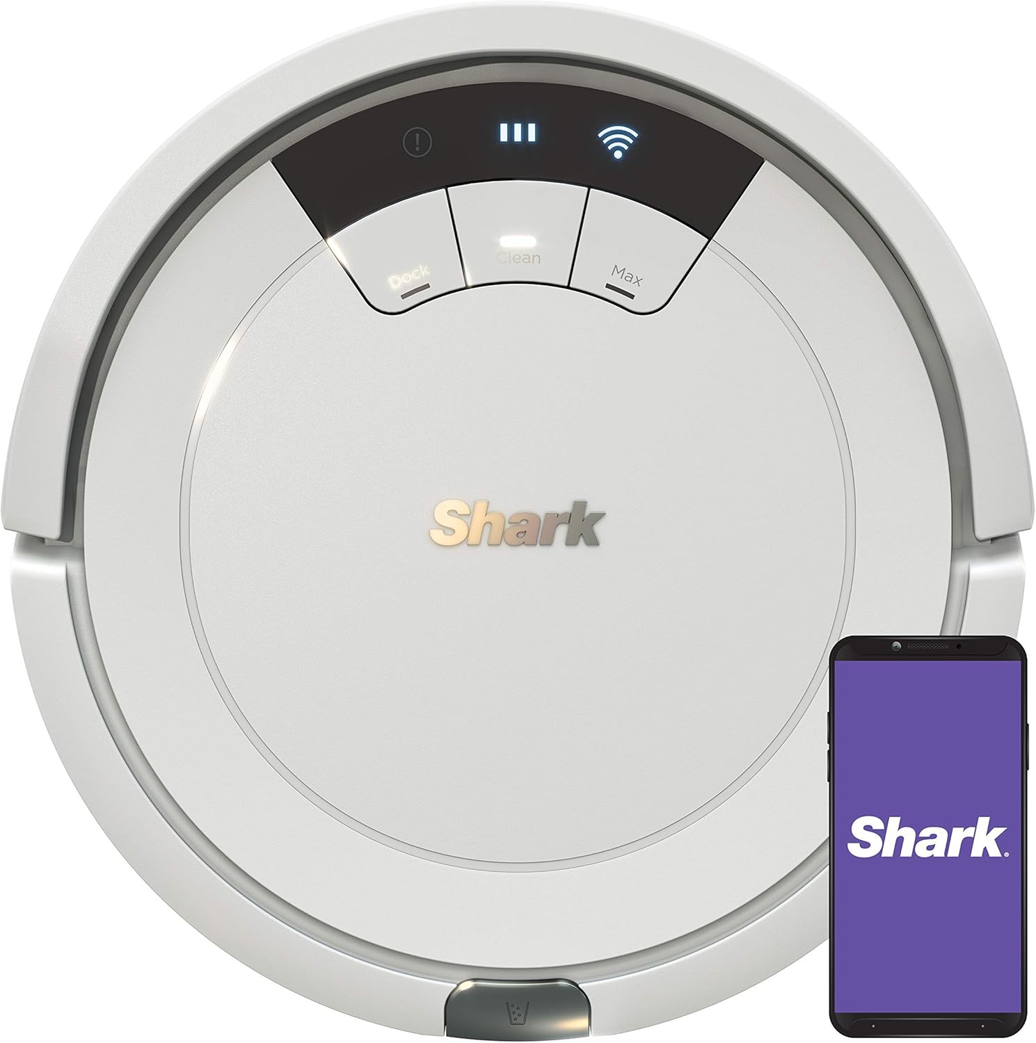 Shark ION Robot Vacuum AV752, Wi-Fi Connected, 120min Runtime, Compatible with Alexa, Multi-Surface Cleaning (Renewed)