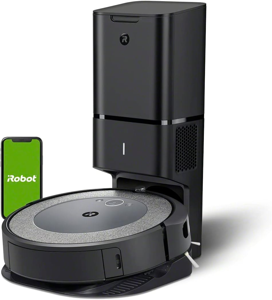 Roomba i3+ EVO (3550) Self-Emptying Robot Vacuum – Now Clean by Room with Smart Mapping, Empties Itself for Up to 60 Days, Works with Alexa, Ideal for Pet Hair, Carpets​, Roomba i3+