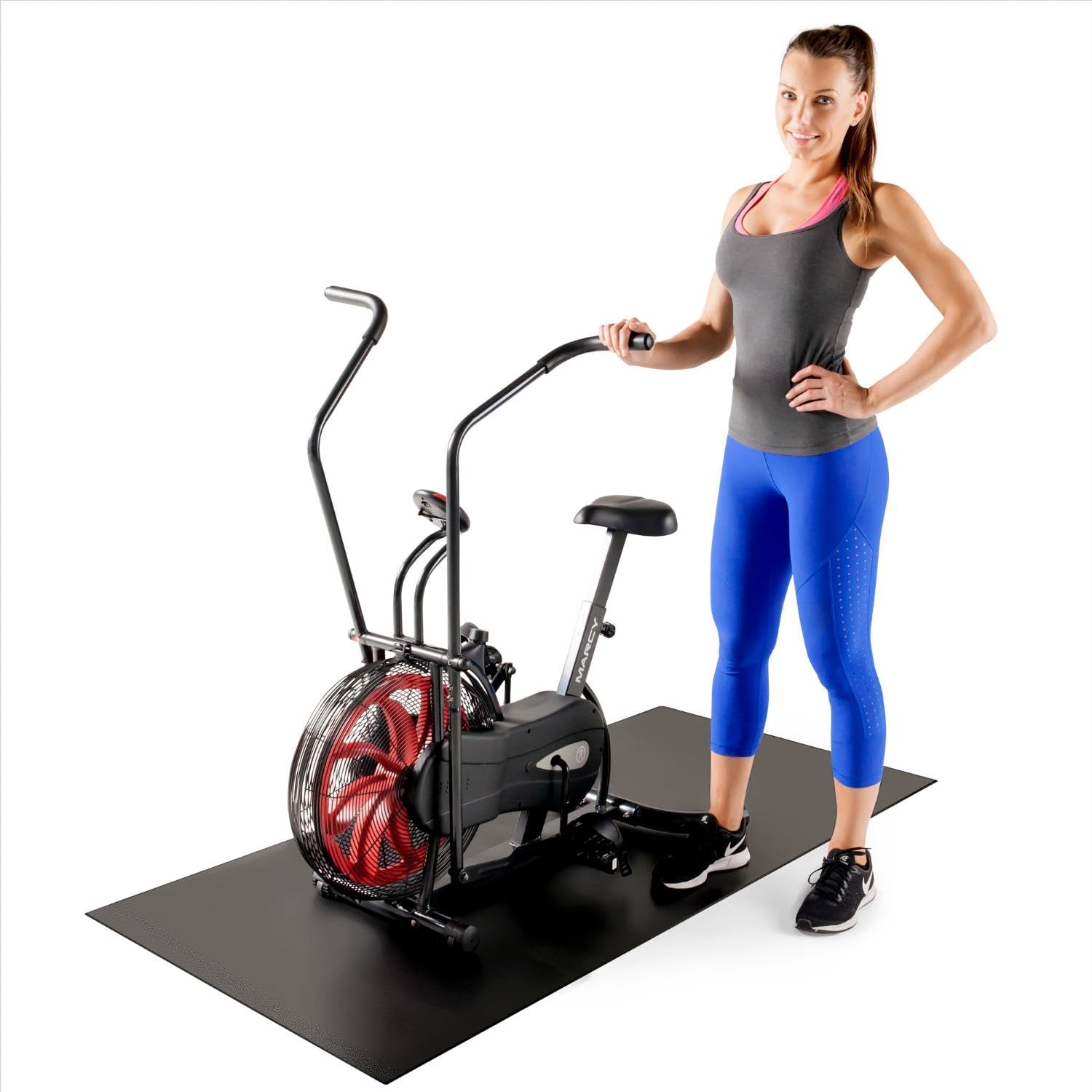 Fitness Equipment Mat and Floor Protector Compatible for Treadmills, Elliptical, Exercise Bikes, Stationary Cycles and Accessories Regular 60"