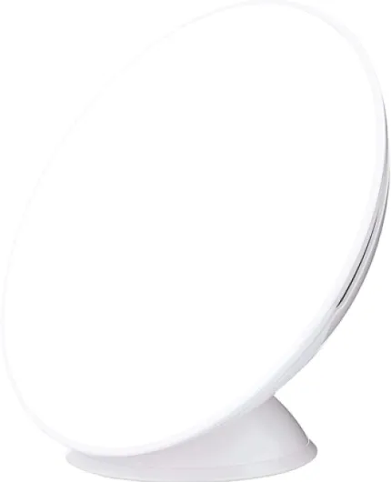 Lampu Bright Light Therapy Desk Lamp - As Seen On Shark Tank - Ultra Powerful 10,000 LUX Brightness - 5500K Color Mimics Noon Day Sun - Improve Your Mood, Sleep, Energy & Focus Gloss White