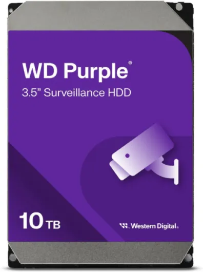 10TB WD Purple Surveillance Internal Hard Drive HDD - SATA 6 Gb/s, 256 MB Cache, 3.5" - WD102PURZ