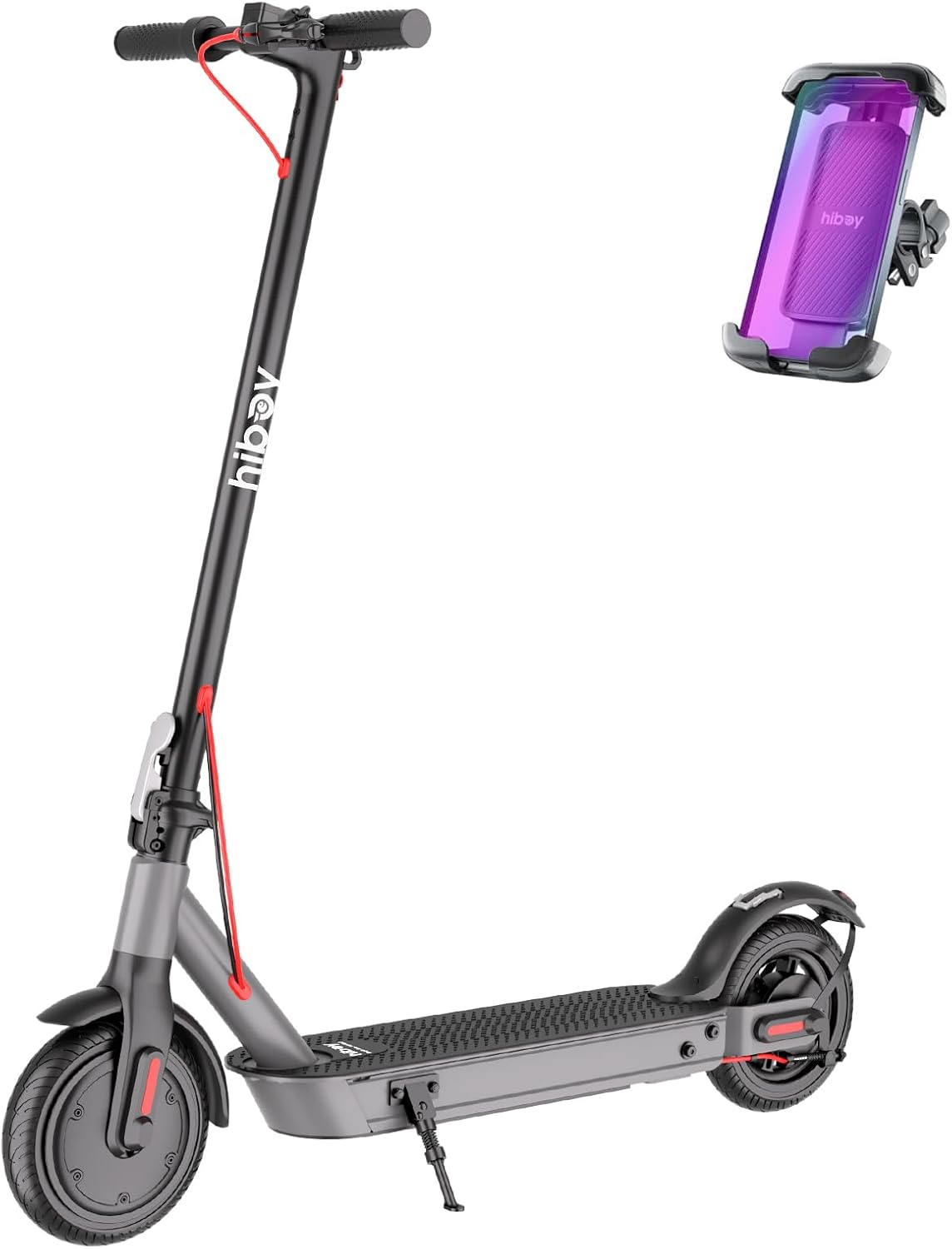 S2 Nova Electric Scooter for Adults, 430W Peak Power, Up to 20 Miles Long-Range & 19 MPH, High-Strength Aluminum Body, Portable Folding E Scooter for Commuting with 8.5" Tires, Phone Holder Black