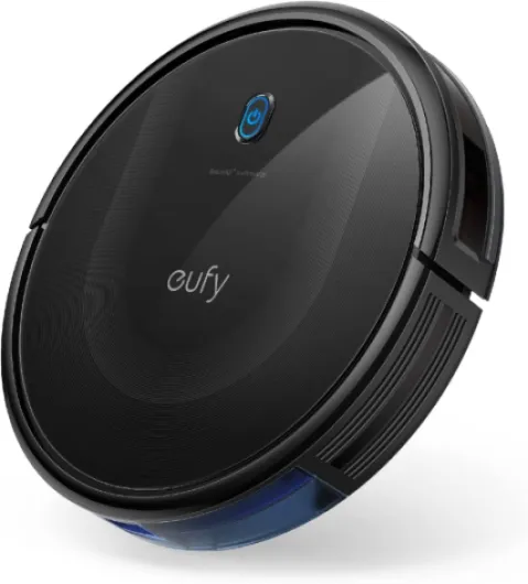 Robot Vacuum 11S MAX, Super Thin, Powerful Suction, Quiet, Self-Charging Robotic Vacuum Cleaner, Cleans Hard Floors to Medium-Pile Carpets, Black 01-11S Max