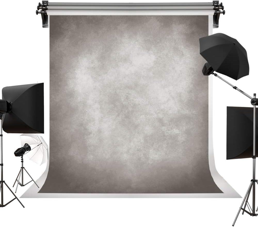 5x7ft Vintage Backdrops Abstract Grey Portrait Photo Backdrop for Photography Studio