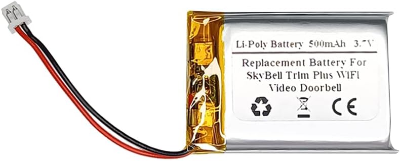 Replacement Battery Compatiable with SkyBell Trim Plus WiFi Video Doorbell