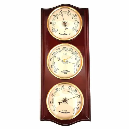 Classic Analog Weather Station-Home Barometers-Indoor Barometer-Barometer Hygrometer Thermometer-Traditional Weather Indicators-Home Decor