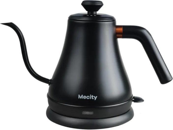 Electric Kettle Gooseneck Water Kettle Stainless Steel Tea Kettle Water Boiler Fast Heating, Auto Shut Off, 27 fl oz, 1000W, Matte Black Matt Black