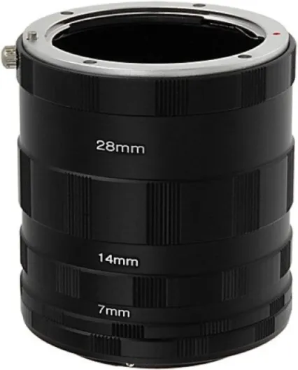 Macro Extension Tube Set Compatible with Nikon F Mount Cameras for Extreme Close-up Photography Macro Tube Set