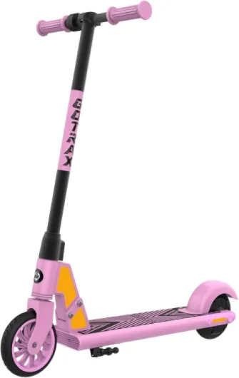 GKS Mini Electric Scooter for Kids 6-12, Max 3.75 Miles & 7.5 Mph by 150W Motor, 6'' Wheel, Thumb Control Easy to Ride & Assemble, All-Metal Body Supports 121 lbs, Great Present for Boys Girls 3.75Miles Pink