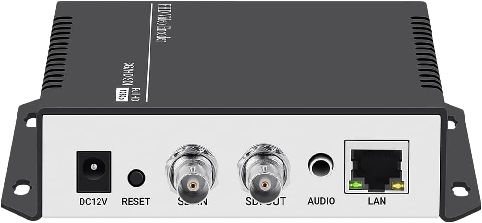 HEVC H.265 H.264 SD HD 3G SDI to IP Encoder IPTV HD Video Audio Live Streaming Encoder HD-SDI Transmitter with HTTP, RTSP, UDP, SRT, HLS, RTMP, Multicast, Unitcast Video Encoder