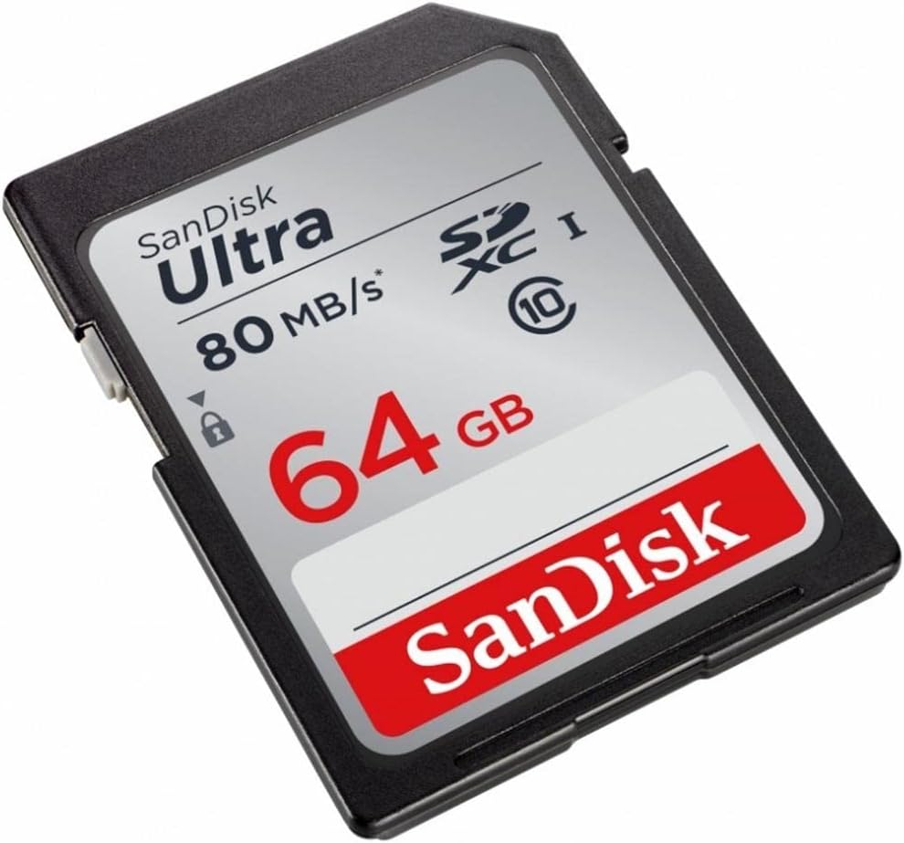 Ultra 64GB Class 10 SDXC UHS-I Memory Card up to 80MB/s (SDSDUNC-064G-GN6IN) 64GB Card