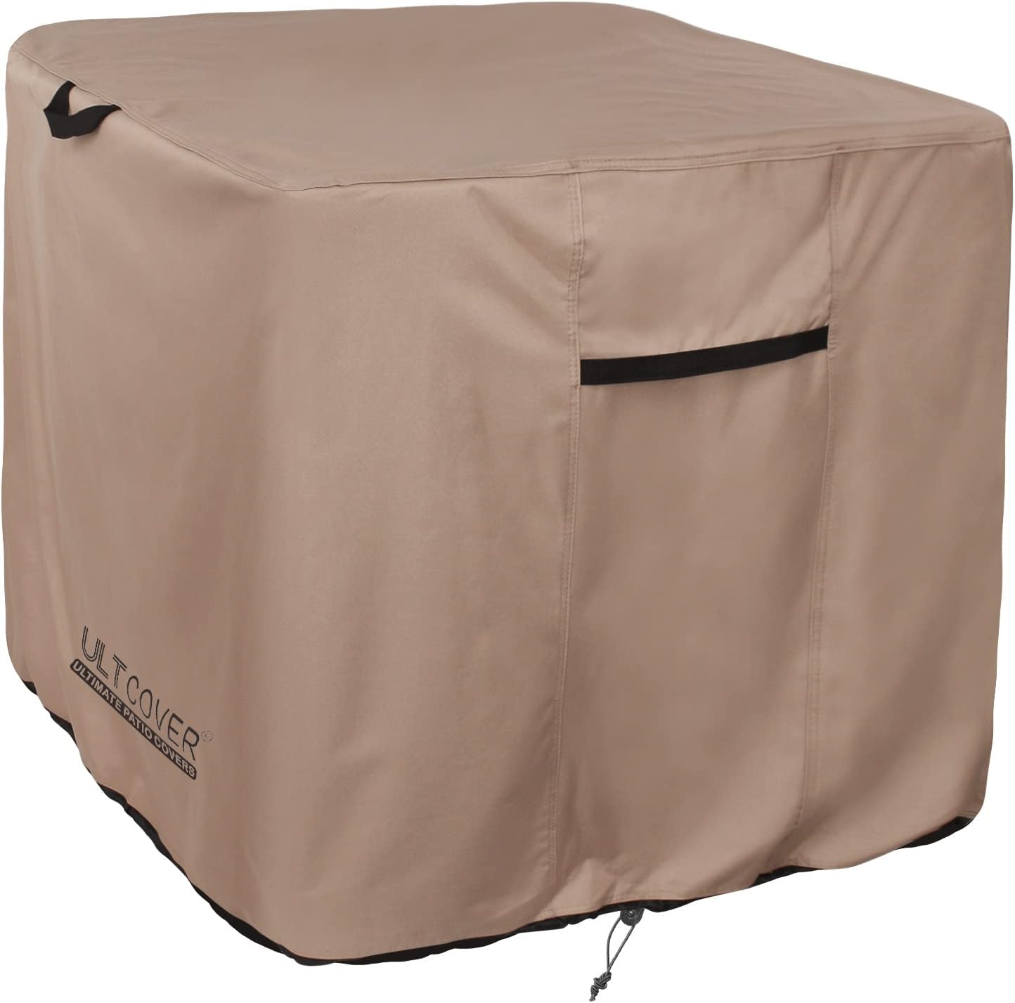 Waterproof Square Air Conditioner Cover for Outside AC Units Size Upto 30W x 30D x 32H inch Brown 30x30x32 inch