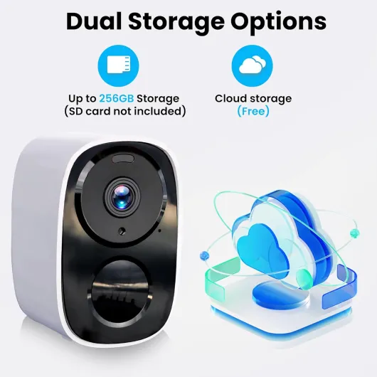 2025 Upgraded 2K Security Cameras Wireless Outdoor, Free Cloud Storage, 1-6 Months Battery Life, Waterproof, 2-Way Talk, AI Motion Detection Spotlight Siren Alarm Cameras for Home Security White-2.4G&5G Camera