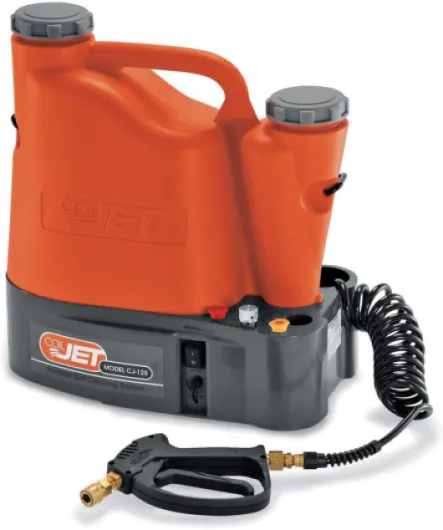 CJ-125 Portable CoilJet Condenser Evaporator Cleaner, Safely Cleans HVAC Coils Rechargeable Portable