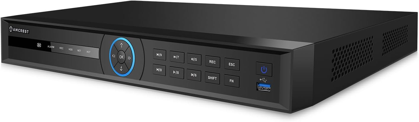 4K NV4232-EI 32CH AI NVR, Smart NVR, Facial Recognition, Facial Detection & Vehicle Detection - Supports 32 x 4K IP Cameras, Supports 2 x 16TB HDD (Not Included) (No PoE Ports Included)